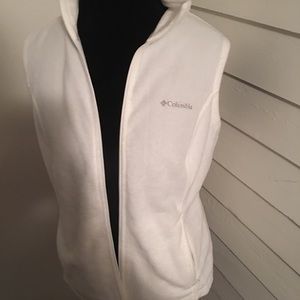 White Columbia vest